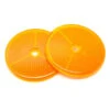 2 Catadioptres Ronds Orange 80 Mm -Messingschlager Soldes 2 catadioptres ronds orange 80 mm