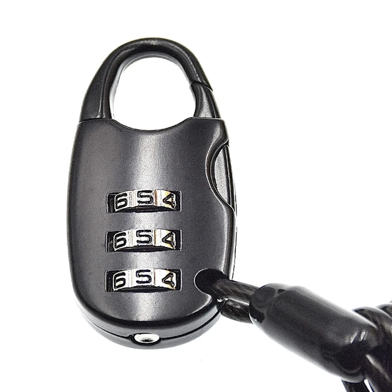 Antivol Spiral à Code Pour Accessoires Vélo XLC 3 X 1200 Mm 5 Antivol Spiral à Code Pour Accessoires Vélo XLC 3 X 1200 Mm – Image 3