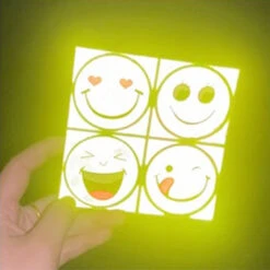 Autocollants Réfléchissants Mignon Souriant Pour Vélo Enfant -Messingschlager Soldes autocollants reflechissants mignon pour velo enfant 1 3