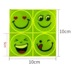 Autocollants Réfléchissants Mignon Souriant Pour Vélo Enfant -Messingschlager Soldes autocollants reflechissants mignon pour velo enfant 1 4