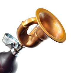 Avertisseur Sonore De Vélo Poire En Forme De Trompette - Cuivre -Messingschlager Soldes avertisseur sonore de velo poire en forme de trompette cuivre 2