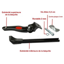 Béquille Réglable Aluminium Pour Vélo -Messingschlager Soldes bequille reglable aluminium pour velo 4