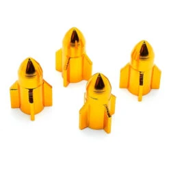 Bouchon De Valve Missile Doré En Aluminium - Par 4 -Messingschlager Soldes bouchon de valve missile dore en aluminium par 4 3