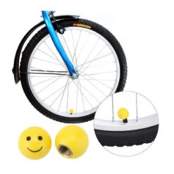 Bouchon De Valve Pour Vélo - Smiley 10 Bouchon De Valve Pour Vélo - Smiley -Messingschlager Soldes bouchon de valve pour velo smiley 2