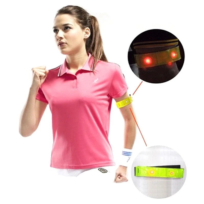 Brassard De Sécurité Avec LEDs Clignotant Pour Vélo Ou Jogging 4 Brassard De Sécurité Avec LEDs Clignotant Pour Vélo Ou Jogging – Image 2
