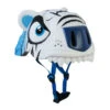 Casque Vélo Enfant Tigre Blanc Crazy Safety 1 Casque Vélo Enfant Tigre Blanc Crazy Safety -Messingschlager Soldes casque velo enfant tigre blanc crazy safety