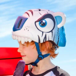 Casque Vélo Enfant Tigre Blanc Crazy Safety 10 Casque Vélo Enfant Tigre Blanc Crazy Safety -Messingschlager Soldes casque velo enfant tigre blanc crazy safety 2