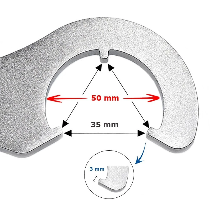 Clef 2 En 1 Contre écrou Fixie Et Boitier De Pédalier Super B 4 Clef 2 En 1 Contre écrou Fixie Et Boitier De Pédalier Super B – Image 2