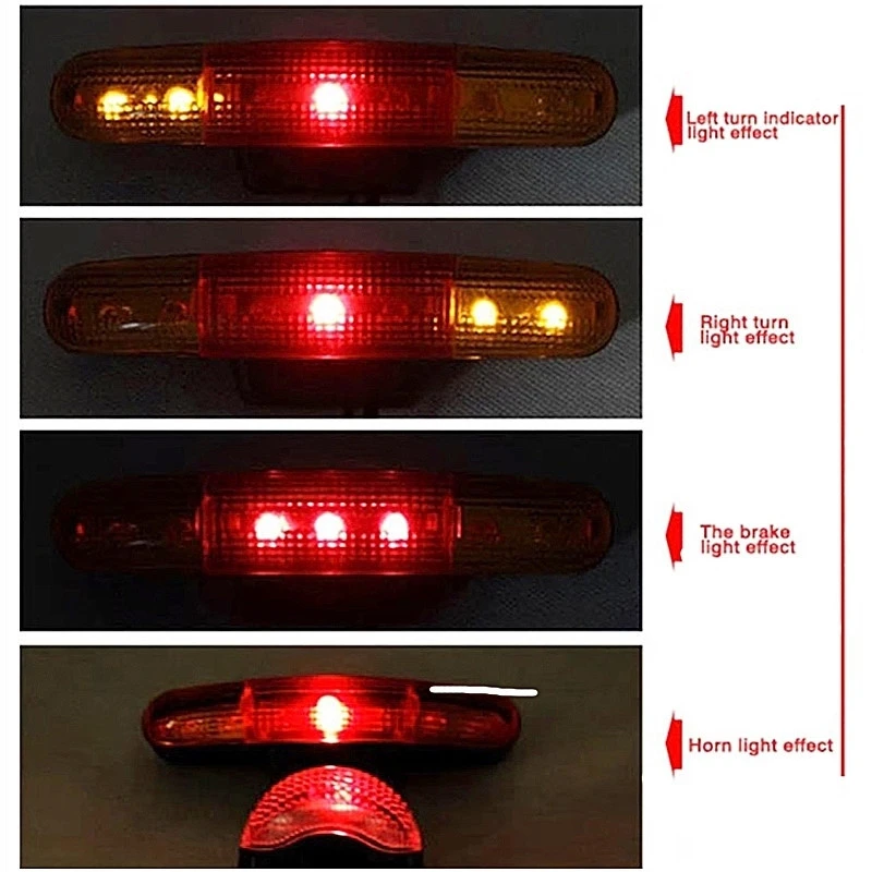 Clignotant Feu Stop Pour Vélo Avec Avertisseur Sonore 3 Clignotant Feu Stop Pour Vélo Avec Avertisseur Sonore