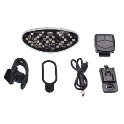 Clignotant Pour Vélo Pour Indiquer Sa Direction Rechargeable USB -Messingschlager Soldes clignotant pour velo pour indiquer sa direction rechargeable usb 2