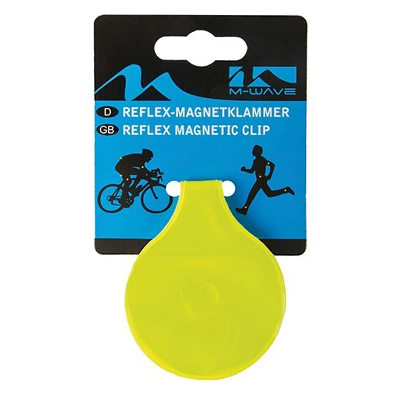 M-Wave Clip Réfléchissant Magnétique Jaune Fluo 4 M-Wave Clip Réfléchissant Magnétique Jaune Fluo – Image 2