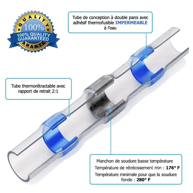 Coffret 500 Manchons Thermo-soudable Auto Soudeur étanche 6 Coffret 500 Manchons Thermo-soudable Auto Soudeur étanche – Image 4
