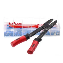 Silverline Coffret à Sertir Avec Pince à Dénuder Pour électricité Vélo