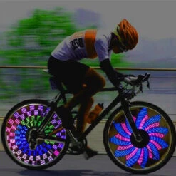 Eclairage 32 LED à Pile Sur Rayon De Roue Vélo -Messingschlager Soldes eclairage 32 led a pile sur rayon de roue velo 2