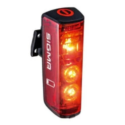 Éclairage Vélo à Batterie Arrière Sigma Blaze 3LED -Messingschlager Soldes eclairage velo a batterie arriere sigma blaze 3led 5