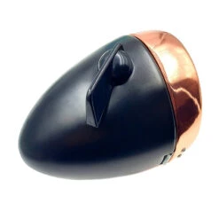 Eclairage Vélo Rétro à Pile Sur Fourche Noir Et Cuivre -Messingschlager Soldes eclairage velo retro a pile sur fourche noir et cuivre 2