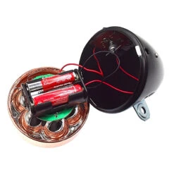 Eclairage Vélo Rétro à Pile Sur Fourche Noir Et Cuivre -Messingschlager Soldes eclairage velo retro a pile sur fourche noir et cuivre 3