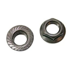 Ecrous à Embase Crantée Pour Axe De Pédalier Vélo - Les 2