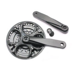 ARCADE Ensemble Manivelle Triple Alu, 24-34-42Dts, L170mm Noir + P. Chaine