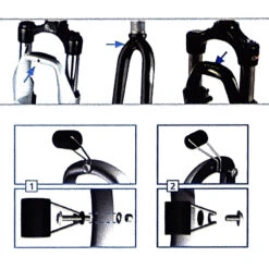 RIXEN & KAUL Espace Supplémentaire Pour Feu Avant Sur Fourche Ou Cadre De Vélo -Messingschlager Soldes espace supplementaire pour feu avant sur fourche ou cadre de velo 1