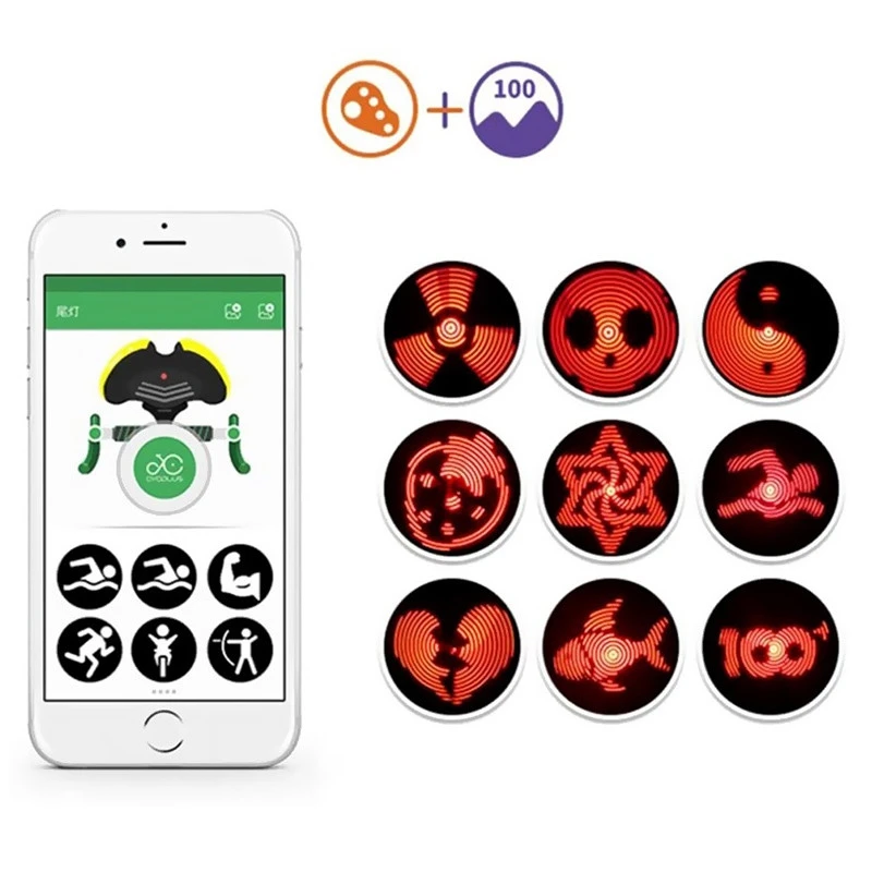 Feu Arrière De Vélo Intelligent à Friction Ventilé USB Et Bluetooth 7 Feu Arrière De Vélo Intelligent à Friction Ventilé USB Et Bluetooth – Image 5