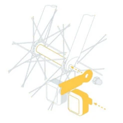 Feux Vélo Sans Piles Sur Moyeu 2 LEDs AMS Light Reelight -Messingschlager Soldes feux velo sans piles sur moyeu 2 leds ams light reelight 2