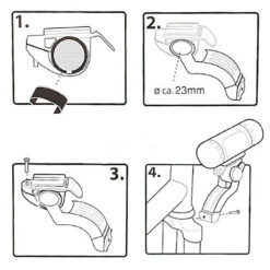 M-Wave Fixation Feu Avant Pour Vélo Sur Fourche -Messingschlager Soldes fixation feu avant pour velo sur fourche 4