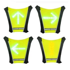 Gilet 48 LEDS Avec Indicateur De Direction Et Télécommande Sans Fil -Messingschlager Soldes gilet 48 leds avec indicateur de direction et telecommande sans fil 2