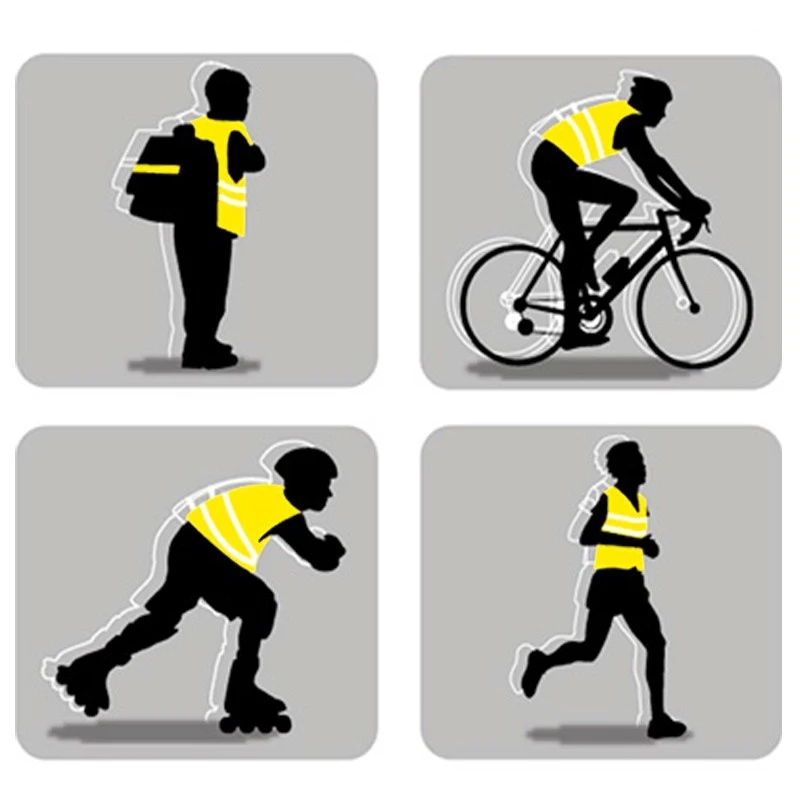 Gilet Réfléchissant De Sécurité à Vélo 7 Gilet Réfléchissant De Sécurité à Vélo – Image 5