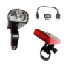 Kit éclairage Vélo Avant/arrière Rechargeable Sur Port USB 2 Kit éclairage Vélo Avant/arrière Rechargeable Sur Port USB -Messingschlager Soldes kit eclairage velo avant arriere rechargeable sur port usb