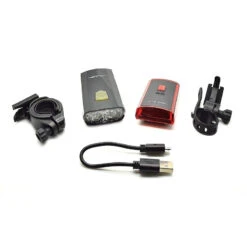 Kit éclairage Vélo Avant/arrière Rechargeable Sur Port USB -Messingschlager Soldes kit eclairage velo avant arriere rechargeable sur port usb 4