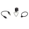 Lampe Arrière Vélo En Forme De Coeur Rechargeable Sur USB -Messingschlager Soldes lampe arriere velo en forme de coeur rechargeable sur usb