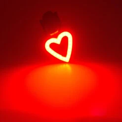 Lampe Arrière Vélo En Forme De Coeur Rechargeable Sur USB -Messingschlager Soldes lampe arriere velo en forme de coeur rechargeable sur usb 3