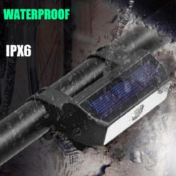 Lampe De Vélo à énergie Solaire, étanche IPX6 -Messingschlager Soldes lampe de velo a energie solaire etanche ipx6 5