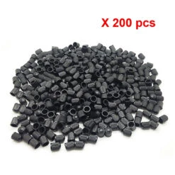 Lot De 200 Bouchons De Valve Schrader - Noir -Messingschlager Soldes lot de 200 bouchons de valve schrader noir 3