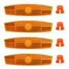 Lot De 4 Reflecteurs Large Sur Roue Vélo -Messingschlager Soldes lot de 4 reflecteurs large sur roue velo