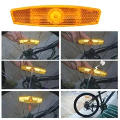 Lot De 4 Reflecteurs Large Sur Roue Vélo -Messingschlager Soldes lot de 4 reflecteurs large sur roue velo 3