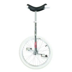 Qu-ax Mono Roue OnlyOne 20" Chromée Indoor Jantes En Alu, Pneus Blancs