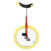 Monocycle QU-AX 20" Luxus Rouge Avec Jante En Alu, Pneu Jaune -Messingschlager Soldes monocycle qu ax 20 luxus rouge avec jante en alu pneu jaune