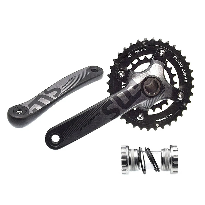 SUNRACE Pédalier 10 Vitesses 36/22 Dents, Manivelles 175 Mm Avec Boitier 4 SUNRACE Pédalier 10 Vitesses 36/22 Dents, Manivelles 175 Mm Avec Boitier – Image 2