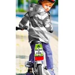 Plaque Vélo Verte Les Vrais Héros Sont à Vélo V-LOPLAK -Messingschlager Soldes plaque velo verte les vrais heros sont a velo v loplak 2