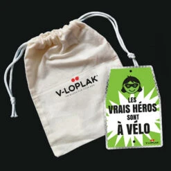 Plaque Vélo Verte Les Vrais Héros Sont à Vélo V-LOPLAK -Messingschlager Soldes plaque velo verte les vrais heros sont a velo v loplak 3
