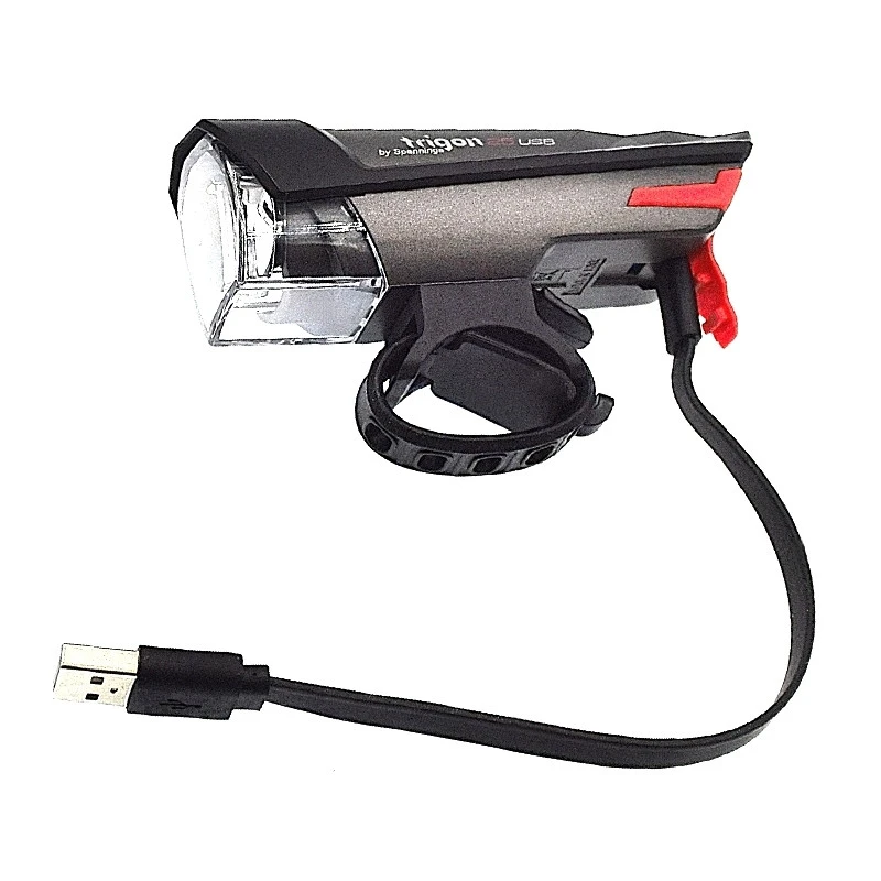 Projecteur Avant SPANNINGA TRIGON 25 Lux - Rechargeable USB, Fixation Sur Guidon 8 Projecteur Avant SPANNINGA TRIGON 25 Lux - Rechargeable USB, Fixation Sur Guidon – Image 6