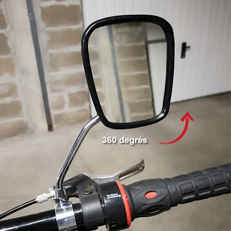 Point Rétroviseur Rectangulaire Orientable Pour Vélo 4 Point Rétroviseur Rectangulaire Orientable Pour Vélo – Image 2