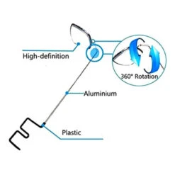 Rétroviseur Vélo à Clipser Sur Lunette Ou Casque Cycliste -Messingschlager Soldes retroviseur velo a clipser sur lunette ou casque cycliste 4