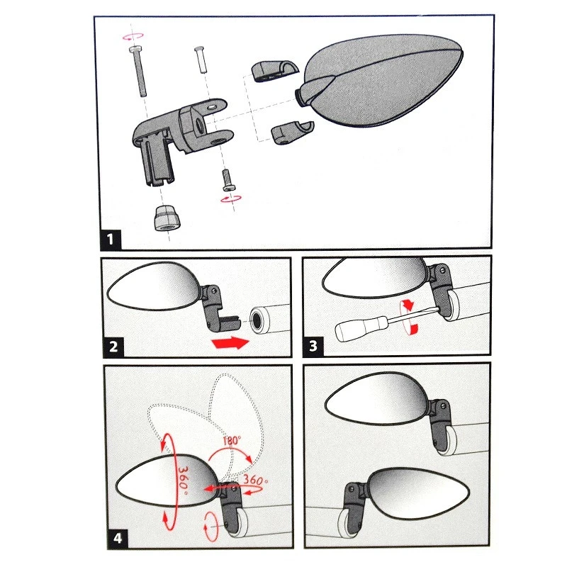 ZEFAL Rétroviseur Vélo Réversible Gauche/droite Zéfal Cyclop 4 ZEFAL Rétroviseur Vélo Réversible Gauche/droite Zéfal Cyclop – Image 2