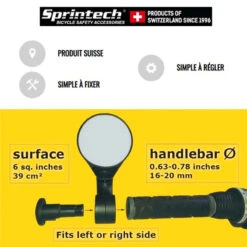 Rétroviseur Vélo Assistance électrique Sprintech Compact -Messingschlager Soldes retroviseur velo route sprintech compact 1 4
