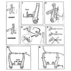 Set De Freins V-Brake Aluminium -Messingschlager Soldes set de freins v brake aluminium 2