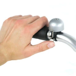 Sonnette De Vélo Grise Paperclip Mini -Messingschlager Soldes sonnette de velo grise paperclip mini 2