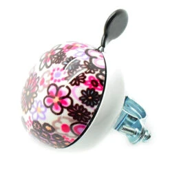 Sonnette DING DONG FLORALE Orange/Rouge -Messingschlager Soldes sonnette ding dong florale orange rouge 2